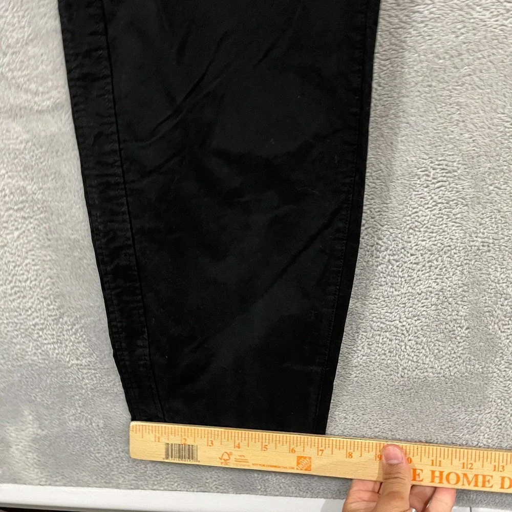 Eddie Bauer Women 22W Slim‎ Voyager High Rise Chino Stretch Quick Dry Black